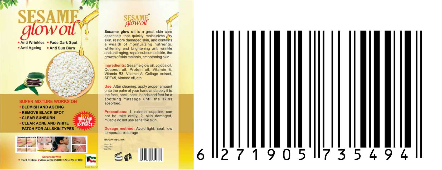 Sesame Glow Oil - Product Image